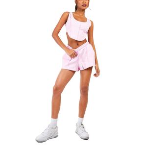 Nueva moda personalizada mujer 2 piezas verano conjunto pantalones cortos sin mangas Top y pantalones cortos gimnasio Atlético algodón mujeres conjuntos cortos 2026 - Product Image 2