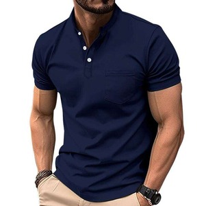 Polo de Alta Gama con Sensación Fresca para Hombre, Camiseta Polo Deportiva de Secado Rápido, Absorción de Humedad, Sin Planchado, Polo Liso - Product Image 3