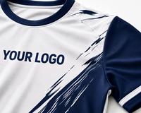 Conjunto de Camiseta de Fútbol para Hombre, Manga Corta, Cuello en V, Sublimada, Transpirable, de Poliéster, Ajuste Atlético, Logotipo Personalizado, Bolsillos