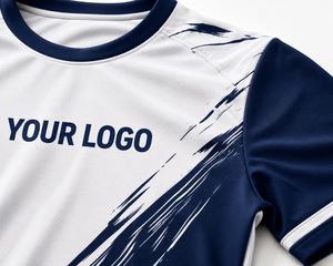 Ensemble de maillots de football pour hommes, manches courtes, col en V, sublimé, respirant, en polyester, coupe athlétique, logo personnalisé, poches - Product Image 5