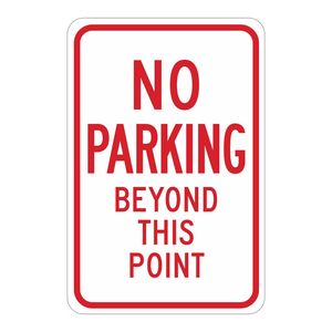 Señal de Prohibido Estacionar de PVC Resistente a la Intemperie Brady para Áreas Interiores/Exteriores con Restricciones - Product Image 1