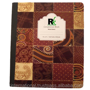 Elegante Cuaderno de Composición de 80 Páginas, 9.75x7.5 Pulgadas, 58 GSM, con Encuadernación Cosida con Hilo para el Regreso a Clases - Product Image 1