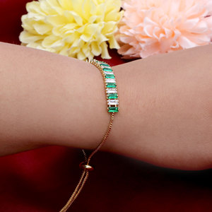 Wholesale 925 Silver <b>Gold</b> Plated CZ <b>Adjustable</b> <b>Bracelet</b> For Women fine <b>Bracelet</b> Jewelry for Girls Gift party Wedding - Product Image 6