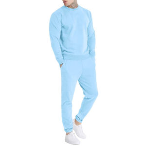 Customized Wholesale Heavyweight <b>Cropped</b> Vintage Cotton <b>Zip</b> <b>up</b> Oversized Sweatpants and Hoodie Set Windbreaker Tracksuit for Men - Product Image 1