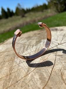 Pulsera Magnética Artesanal de Cobre Unisex Ajustable, Joyería Terapéutica o para Regalo, Artesanía en Metal - Product Image 6