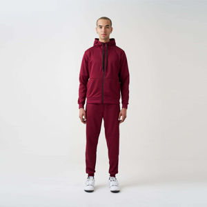 Vente flash - Ensemble de survêtement d'hiver unisexe à coupe régulière, 2 pièces, manches longues, couleur unie, écologique, respirant - Product Image 1