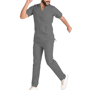 Uniformes Médicos Antiarrugas para Cirujanos, Dentistas y Enfermeros, Conjuntos de Pantalones y Blusas para Hombres Doctores - Product Image 1