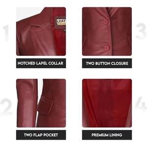 Women’s Elegant Genuine <b>Leather</b> Long <b>Coat</b> High Quality Full Length Classic Winter Fashion Outerwear Tailored Jacket Custom Style - Product Image 4