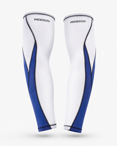 Manchons de cyclisme sans couture WEBSON grande taille bleu marine protection anti-UV unisexe adulte respirant prix de gros pas cher - Product Image 2