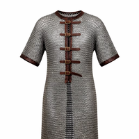 Ensemble d'armure corporelle médiévale allemande gothique plaquée argent, style antique, pour guerrier, en acier, pour reconstitution historique et cosplay
