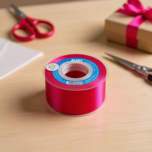 ริบบิ้นผ้าซาติน 3.8 ม. 25 หลา สีบานเย็น D15 - Product Image 1