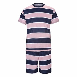 Conjunto de Dos Piezas Casual y Transpirable para Hombre, Verano 2026, Camisas de Manga Corta en Colores Sólidos, Conjunto de Verano para Hombre - Product Image 1