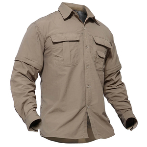Camisa Táctica de Manga Larga para Hombre, de Secado Rápido, Impermeable, de Tela Twill, para Senderismo, Escalada, Caza, Uso Formal y Casual - Product Image 5