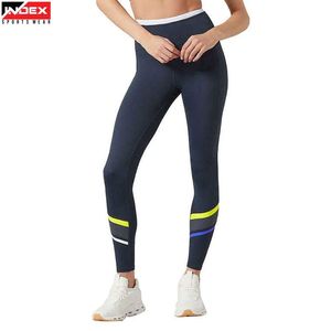 Leggings de Yoga de Cintura Alta y Longitud Completa de Index Sportswear con Franja Lateral en Contraste, Costuras Invisibles, Spandex, Nailon, Elástico en Cuatro Direcciones - Product Image 1
