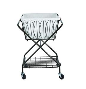 Panier à linge multifonctionnel en fer, adapté au rangement du linge, au rangement des jouets et à l'organisation de la maison - Product Image 1