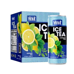 8.5 oz Soda köpüklü su VINUT konserve soğuk çay limonata suyu şirketi dünya çapında ihracat içecek özelleştirmek formülasyonu