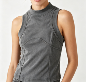 Chaleco Deportivo Holgado Personalizado para Mujer, Transpirable, Espalda Cruzada, Top de Yoga, Camiseta sin Mangas Refrescante para Entrenamiento y Gimnasio - Product Image 3