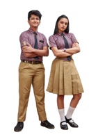 Conjunto de Uniforme Escolar para Niños y Niñas, Camisa a Rayas, Corbata, Falda, Pantalones, Poliéster/Algodón Oxford, Ropa Escolar Primaria