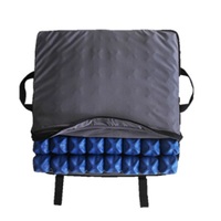 Cojín de Asiento Inflable de Goma Sintética Suave para Silla de Ruedas, con Funda de Cojín para Masaje y Alivio de Presión