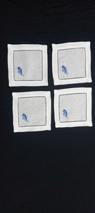 Posavasos en forma de pez oceánico de tela de algodón exportada europea que acepta pedidos a granel - Product Image 5