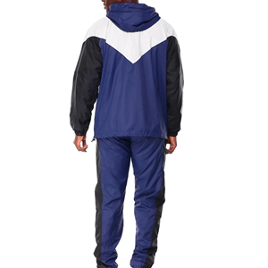 Customized Men's Windbreaker Tracksuit Sets Lightweight Slim Breathable Quick Dry Windproof Hooded Collar Winter Solid Pattern - Product Image 2