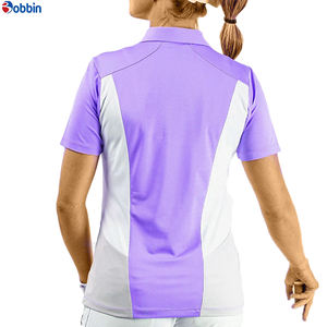 เสื้อโปโลผู้หญิงแบบกำหนดเอง เสื้อโปโลเทนนิสกอล์ฟระบายอากาศได้ดี แห้งเร็ว แขนสั้น สวมใส่สบาย เสื้อโปโลสำหรับกิจกรรมกลางแจ้งสำหรับผู้หญิง - Product Image 4