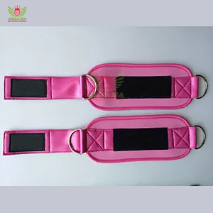 สายรัดข้อเท้าปรับได้ทำจากนีโอพรีนและหนัง พร้อมแผ่นรองกันลื่นสำหรับออกกำลังกายแบบคิกแบ็คและบริหารกล้ามเนื้อก้น  รับทำโลโก้ตามสั่ง - Product Image 3