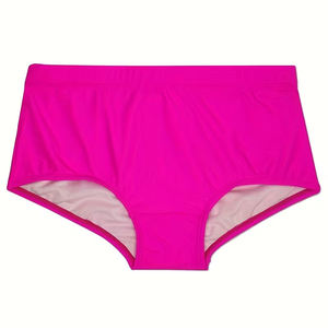 Best Selling <b>Men's</b> Solid Casual Swim Trunks <b>Pink</b> Color Breathable 4 Way Stretch Eco-Friendly Quick Dry Beach Wear - Product Image 1