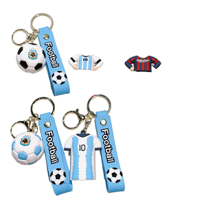 Vietnamese Brand Football Iconic <b>Keychains</b> UV Printing PVC Cartoon Multifunction 3D Shape Non-toxic Durable <b>Customize</b> <b>Keychains</b> - Product Image 3