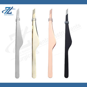 Pince à épiler légère en acier inoxydable de qualité supérieure, à pointe inclinée pour cils et sourcils, idéale pour l'épilation et les outils de maquillage - Product Image 6