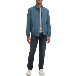 Chaqueta Bomber de Punto de Poliéster y Algodón, Personalizable, Transpirable, de Secado Rápido, con Cierre, Proveedor Mayorista - Product Image 1