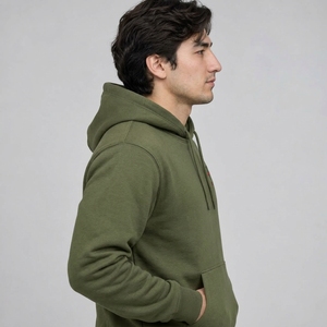 Sudadera clásica para hombre con tejido de felpa suave, ajuste cómodo, capucha ajustable, puños acanalados y construcción duradera para uso diario. - Product Image 3