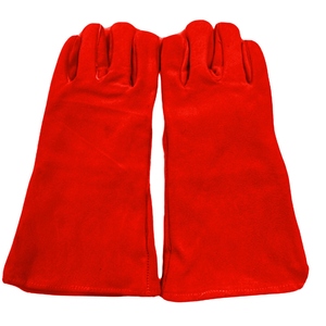 ถุงมือเชื่อมหนังแบบสะท้อนแสง ป้องกันความร้อนสูง ทนทาน ได้มาตรฐาน ANSI/EN ISO Class 1 CE  สามารถปรับแต่งโลโก้ได้ - Product Image 4