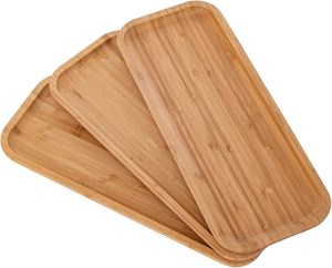 Bandeja de Servir de Bambú MÁS VENDIDA, Superficie Higiénica, Diseño Liso, Perfecta para Servir Bebidas y con Mayor Eficiencia - Product Image 5
