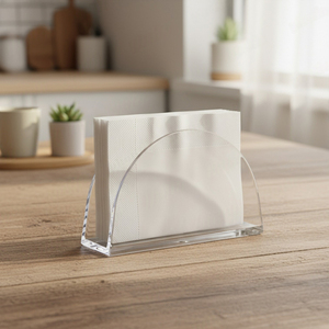 [Holar] Porta Servilletas Verticales de Plástico Transparente Resistente a Impactos, Hechos en Taiwán, para Papel Tisú, Toallas y Menús - Product Image 5