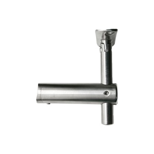 <b>Adjustable</b> Stainless Steel Round Tube Glass Handrail Bracket for Hospitals Balconies Stairs Villas Malls - Product Image 1