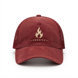 Gorra de Béisbol Personalizada One Apex Trucker, Logotipo Bordado, Algodón Lavado, Ajustable, Unisex, Estilo Urbano - Product Image 1