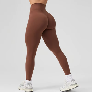 กางเกงโยคะเอวสูงยืดหยุ่นยกสะโพก รุ่นคัสตอม 2024 สำหรับผู้หญิง ออกกำลังกาย ฟิตเนส ชุดออกกำลังกาย เสื้อผ้าสำหรับยิม กางเกงโยคะฟิตเนส - Product Image 5