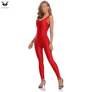 Traje Deportivo de Una Pieza para Gimnasio, Nuevo, Transpirable, de Tela Suave, para Yoga, Running y Fitness, en Color Rojo, Mono para Mujer - Product Image 5
