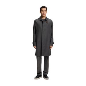 Abrigo Largo de Plumón Ecológico para Hombre con Logotipo Personalizado, Ligero, Transpirable, con Cierre de Botones, al por Mayor - Product Image 1