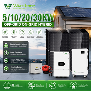 Sistema Completo de Energía <span class=keywords><strong>Solar</strong></span> de 5KW 10KW 20KW 30KW, Kit de Paneles Solares, Generador <span class=keywords><strong>Solar</strong></span> Híbrido Fuera de la Red para Uso Doméstico - Product Image 1
