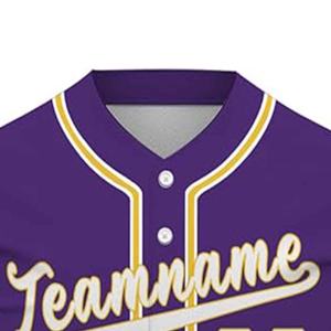 Maillot de baseball 100 % polyester de haute qualité, personnalisable, tendance, entièrement boutonné et respirant - Product Image 4