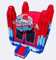 Château gonflable et structure de jeu gonflable en PVC de qualité commerciale avec garantie de 2 ans, installation facile pour les fêtes en plein air et les événements professionnels