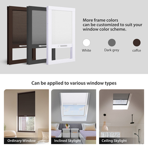 Chất Lượng Cao Cấp Phòng Darkening Di Động Rèm Màn Không Dây Skylight Tổ Ong Màu Năng Lượng Hiệu Quả - Product Image 3