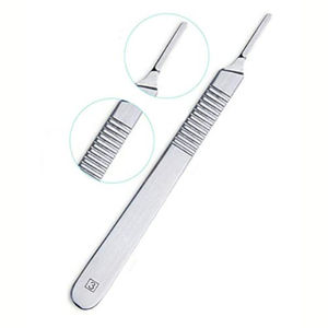 Manche de scalpel dentaire professionnel en acier inoxydable pour micro-lames, instrument chirurgical, équipement de base, prix abordable, OEM - Product Image 2