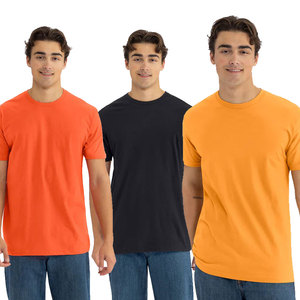 Unisex Orange Shicort Sleeve T-<b>Shirt</b> Wholesale Men’s Premium Fitted T <b>Shirt</b> Soft Cotton Crew Neck Bulk Apparel DDP Shipping - Product Image 3