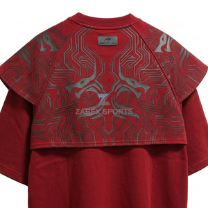 Fabricante de Ropa Urbana de Moda, Camiseta Extra Grande de Manga Larga para Hombre, Algodón Grueso, Diseño Personalizado, OEM ODM Premium - Product Image 2