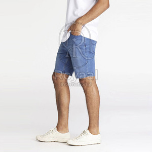 Shorts en jean pour hommes 100% coton, sur mesure, prix bas, best-seller, haute qualité - Product Image 2