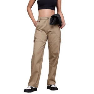 Pantalon cargo d'extérieur OEM vierge pour femme, léger, multi-poches, séchage rapide, style parachute, pour la randonnée, vente en gros - Product Image 3