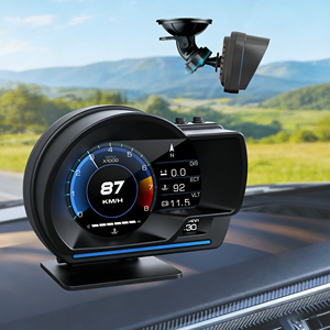 Nouvelle version 5.08 <span class=keywords><strong>HUD</strong></span> P6 OBD+GPS Système double intelligent avec alarme de vitesse, haute résolution, sans latence, <span class=keywords><strong>HUD</strong></span> pour voiture - Product Image 1